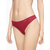 Calvin Klein Women's Invisibles Thong in Rebellious, Size Large