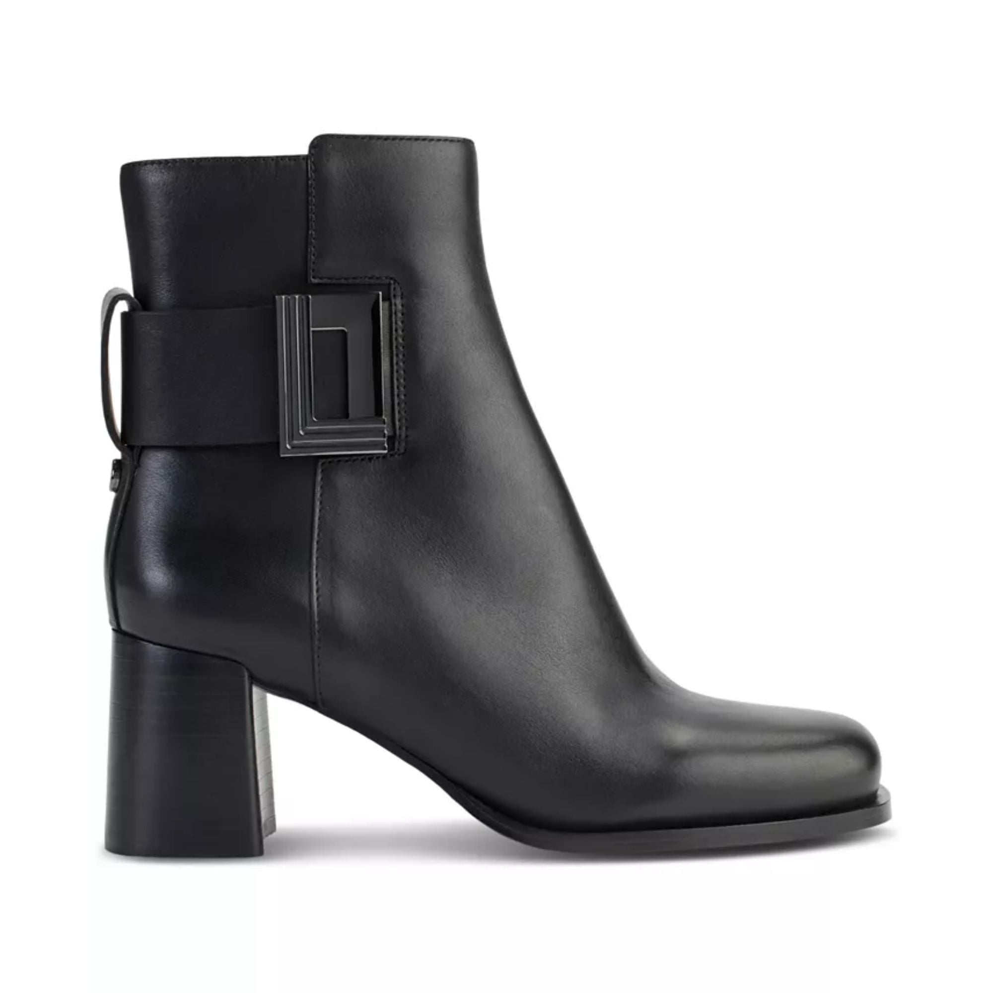 Karl Lagerfeld Paris Women's Pomona Buckled Dress Booties – Black, Size 5