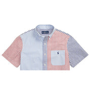 Polo Ralph Lauren Men's Classic Fit Striped Broadcloth Fun Shirt, Blue, Size X-Large