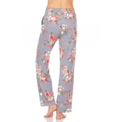 Flora by Flora Nikrooz Women's Printed Pajama Pants, Grey - Size Small