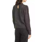 Joie Women's Gray Open-Knit Long Sleeve Pullover Sweater - Size Medium