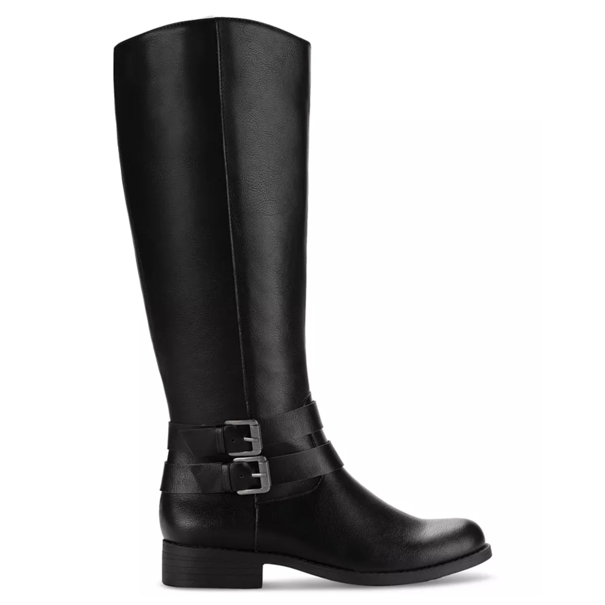 Style & Co. Women's Maliaa Faux Leather Riding Knee-High Boots – Black, Size 6.5 M