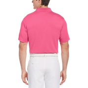 PGA TOUR Men’s Edge Collar Polo Shirt With Sun Protection, Pink - XL