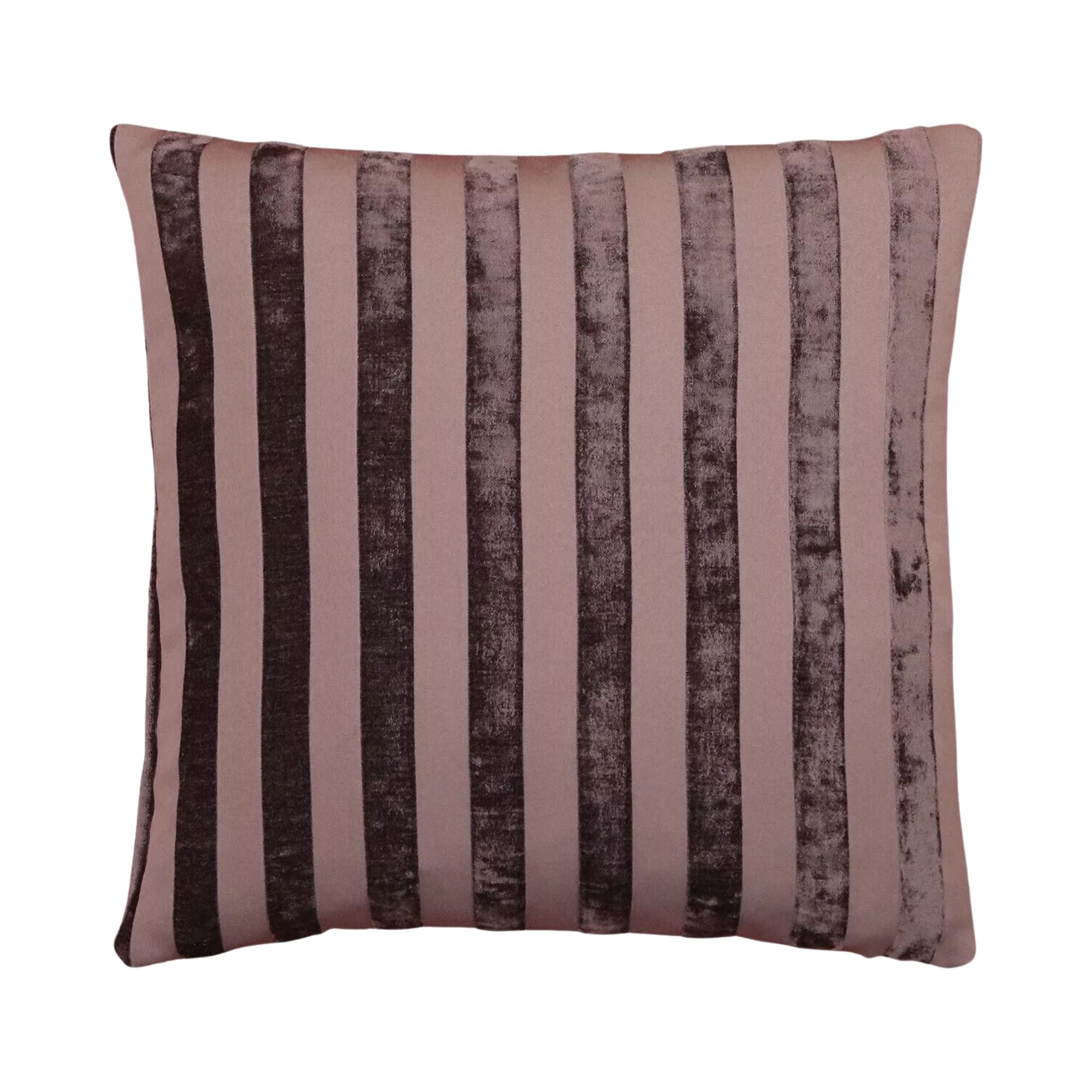 Hallmart Collectibles Bold Stripe Jacquard Square Decorative Pillow, Purple, 18"