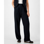 And Now This Women's Pull-On Pin-Striped Pants – Black, Size - M