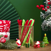 Geyoga 50-Pack Christmas Funny Pens – Snarky & Sarcastic Ballpoint Pens with Negative Quotes, Green & Red