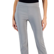 JM Collection Women's Cambridge Woven Pull-On Pants – Lunar Grey, Size M