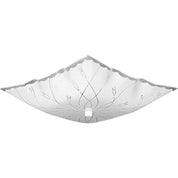 Progress Lighting Square Glass Series 12" Two-Light Semi-Flush Mount Ceiling Fixture