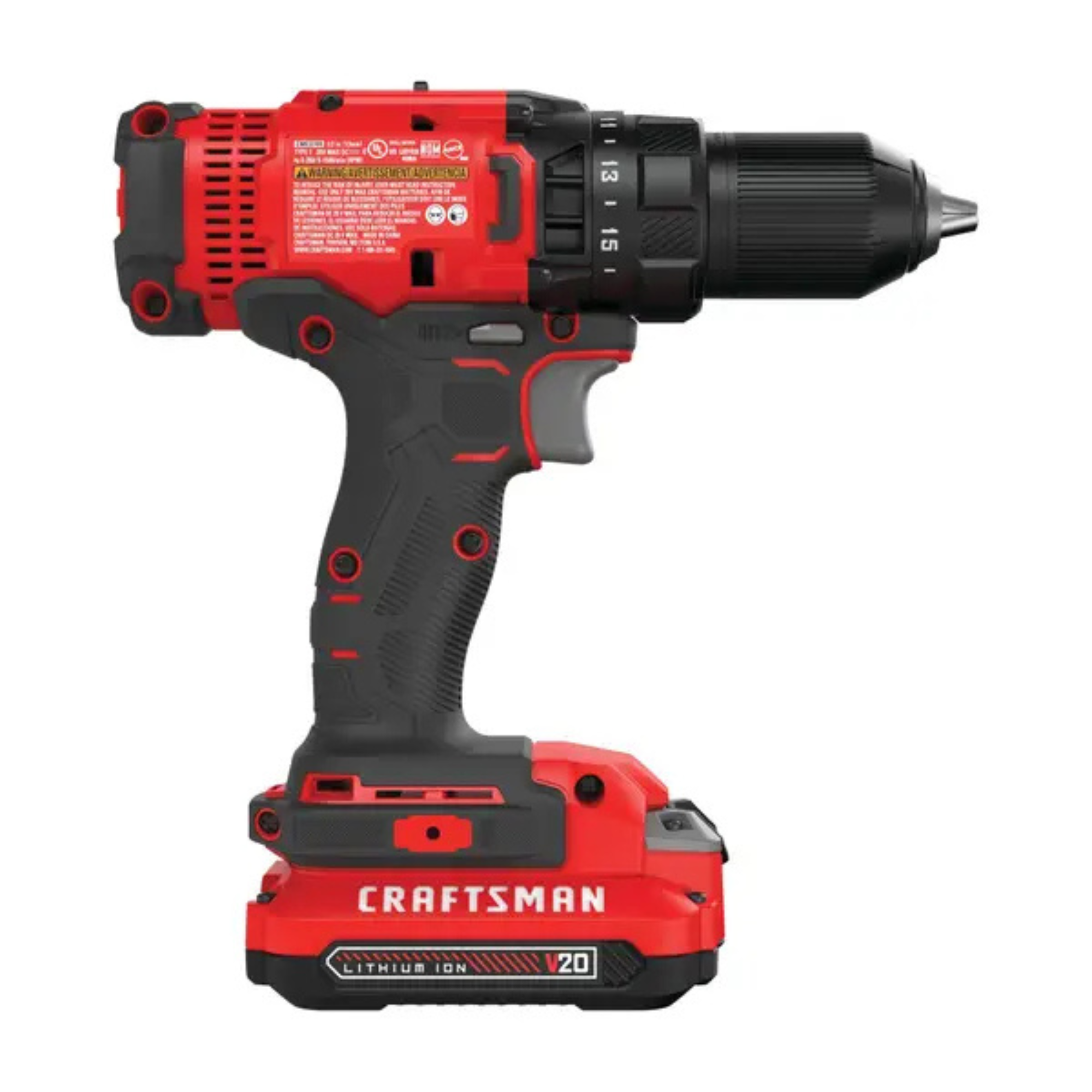 CRAFTSMAN V20* Cordless 1/2 Inch Drill/Driver 1 Battery Kit - CMCD700C1