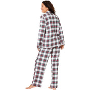 Family PJs Womens Plaid Button Front Pajama Top Red Medium