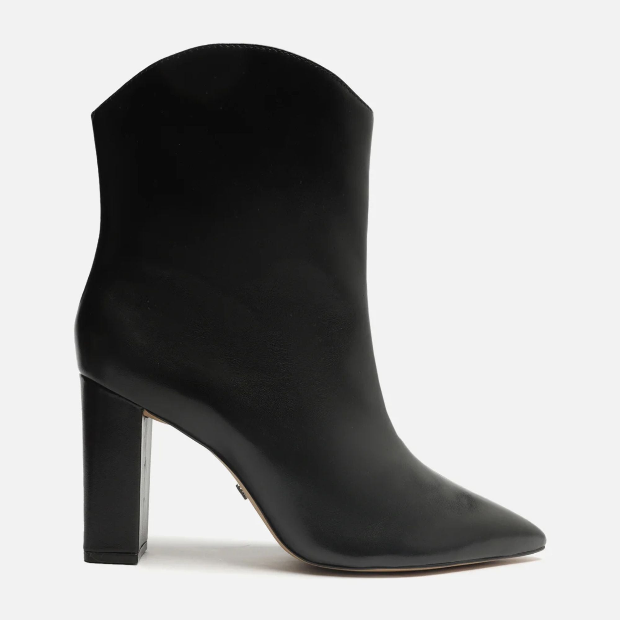 Arezzo Women's Ellie High Block Leather Boots – Black, Size 10