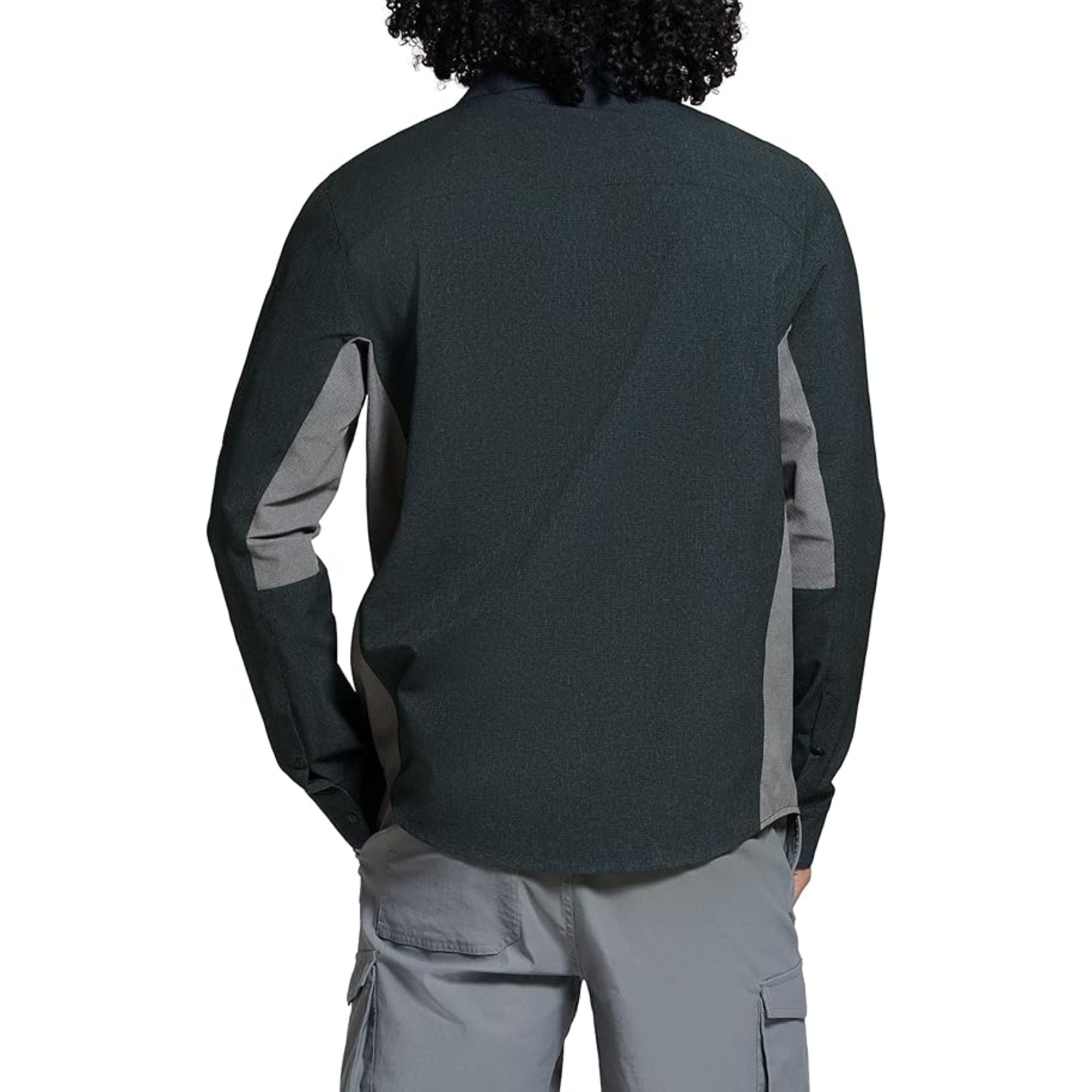 Bass Outdoor Men's Ray Performance Shirt with Pockets, Black - XL