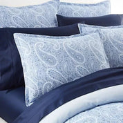 Lauren Ralph Lauren Bantry Paisley Flannel Duvet Cover Set – Queen – Blue
