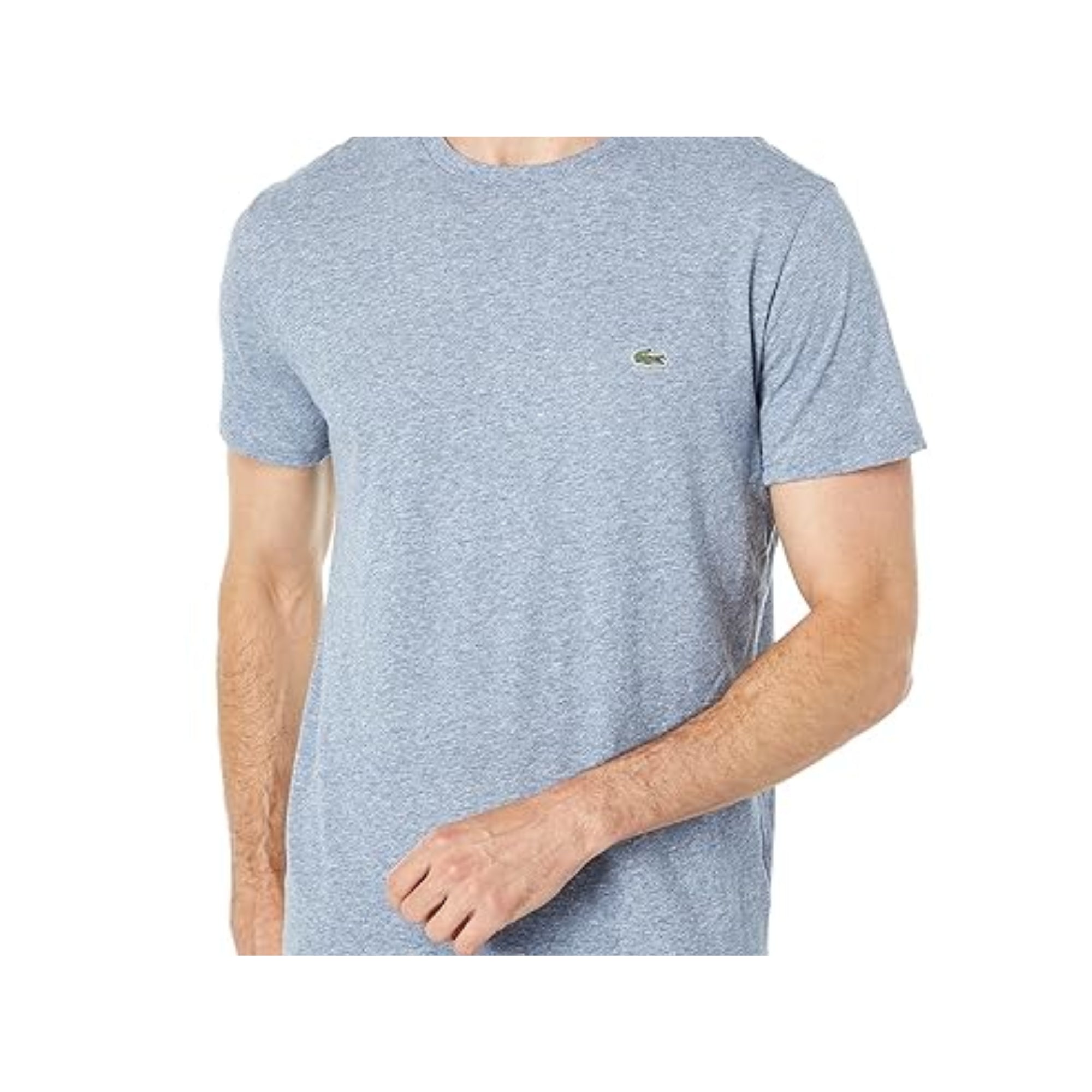 Lacoste Men's Crew Neck Cotton T-Shirt, Blue - 4XL