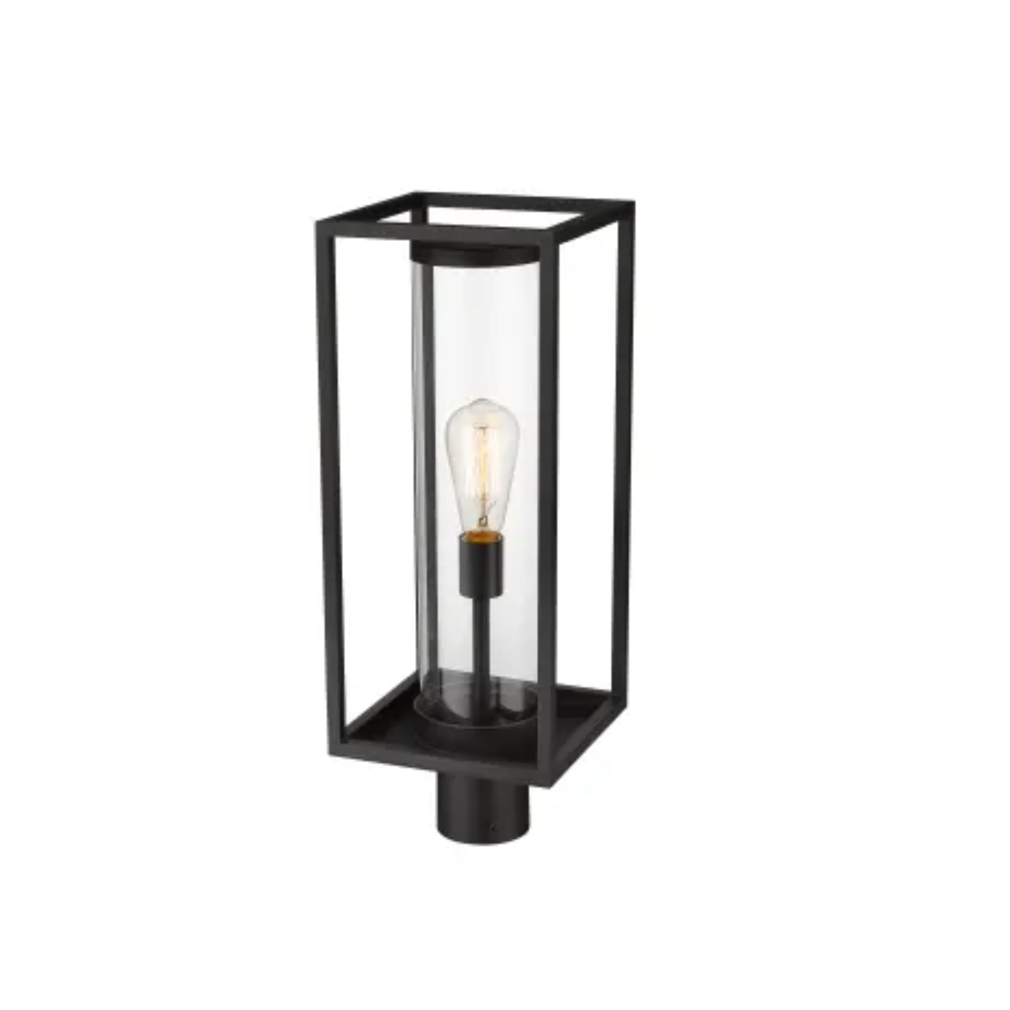 Z-Lite 584PHMR Dunbroch 22" Tall Outdoor Single Head Post Light – Black