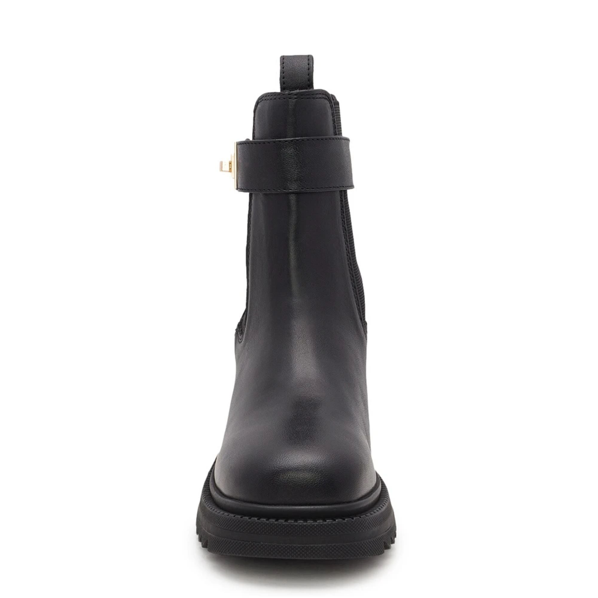 Steve Madden Gates Women's Black Leather Boots – Size 8.5M