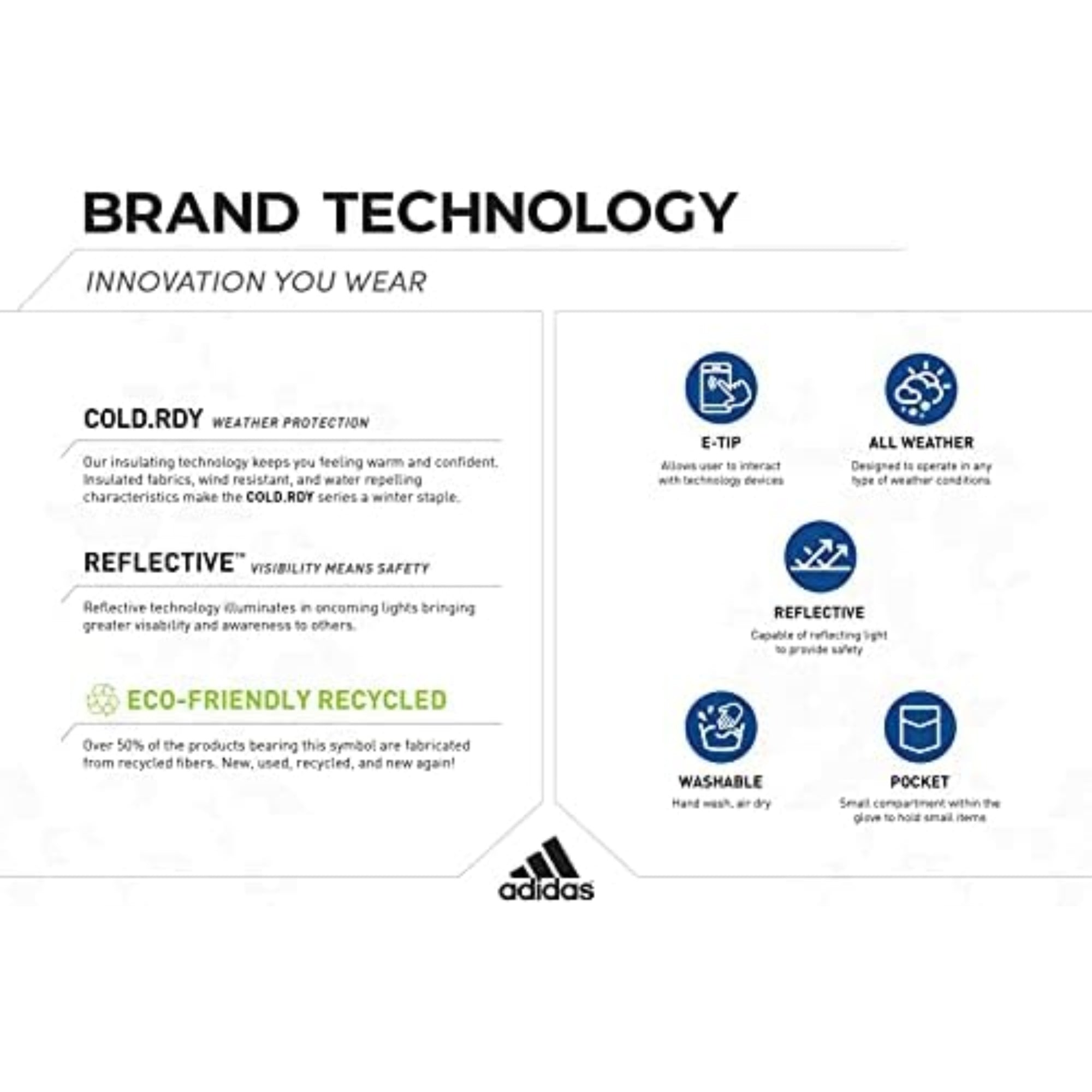 Adidas Running Touchscreen Gloves 3.0  S/M