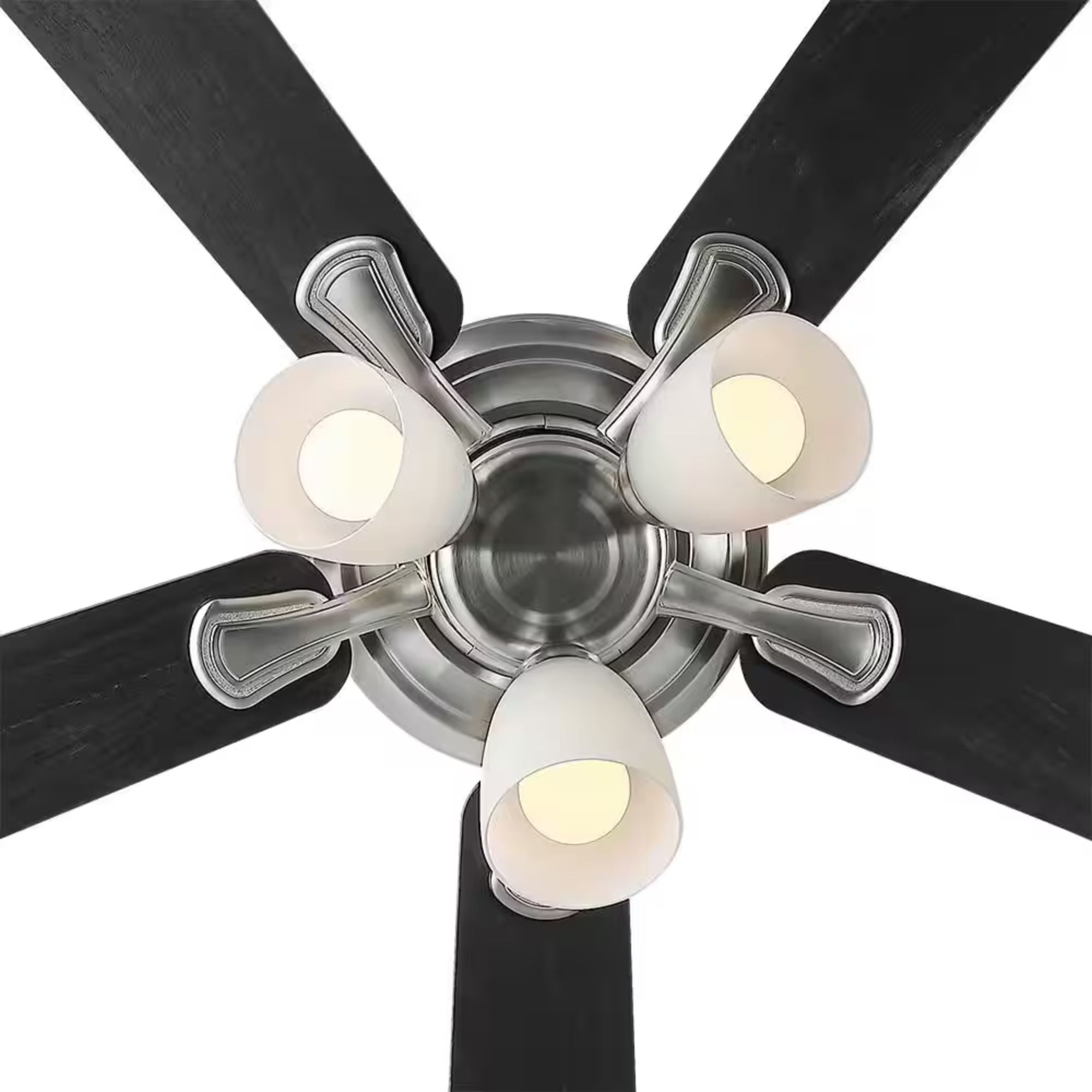 Riley 44" Indoor LED Brushed Nickel Ceiling Fan with Light Kit & Remote Control