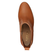 Polo Ralph Lauren Women's Mylah Stretch Ankle Chelsea Boots – Light Beige, Size 10B