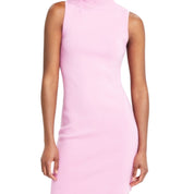 Bar III Women's High-Neck Sweater Dress – Lavender Suede, Size Large