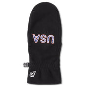 Volcom Men's USST Fleece Mitt – Black, Size Large