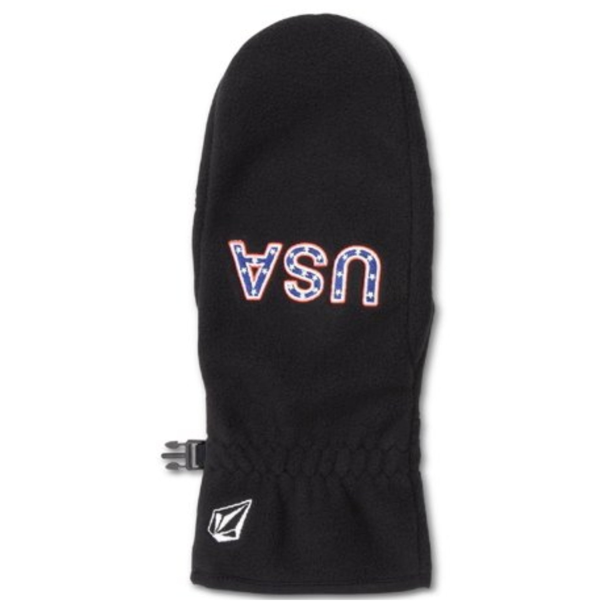 Volcom Men's USST Fleece Mitt – Black, Size Large