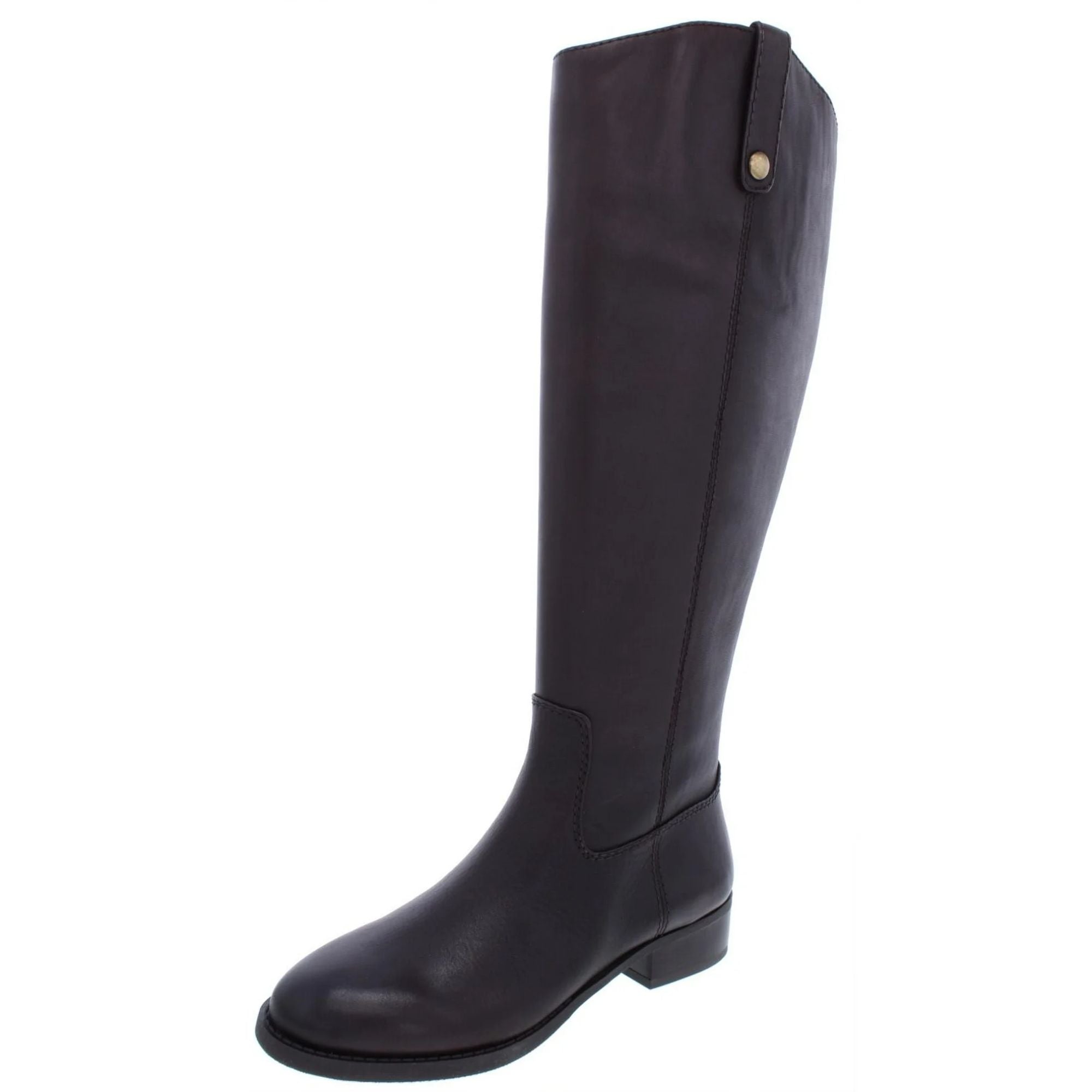 I.N.C. International Concepts Fawne Wide-Calf Leather Knee-High Boots – Chocolate, Size 8M