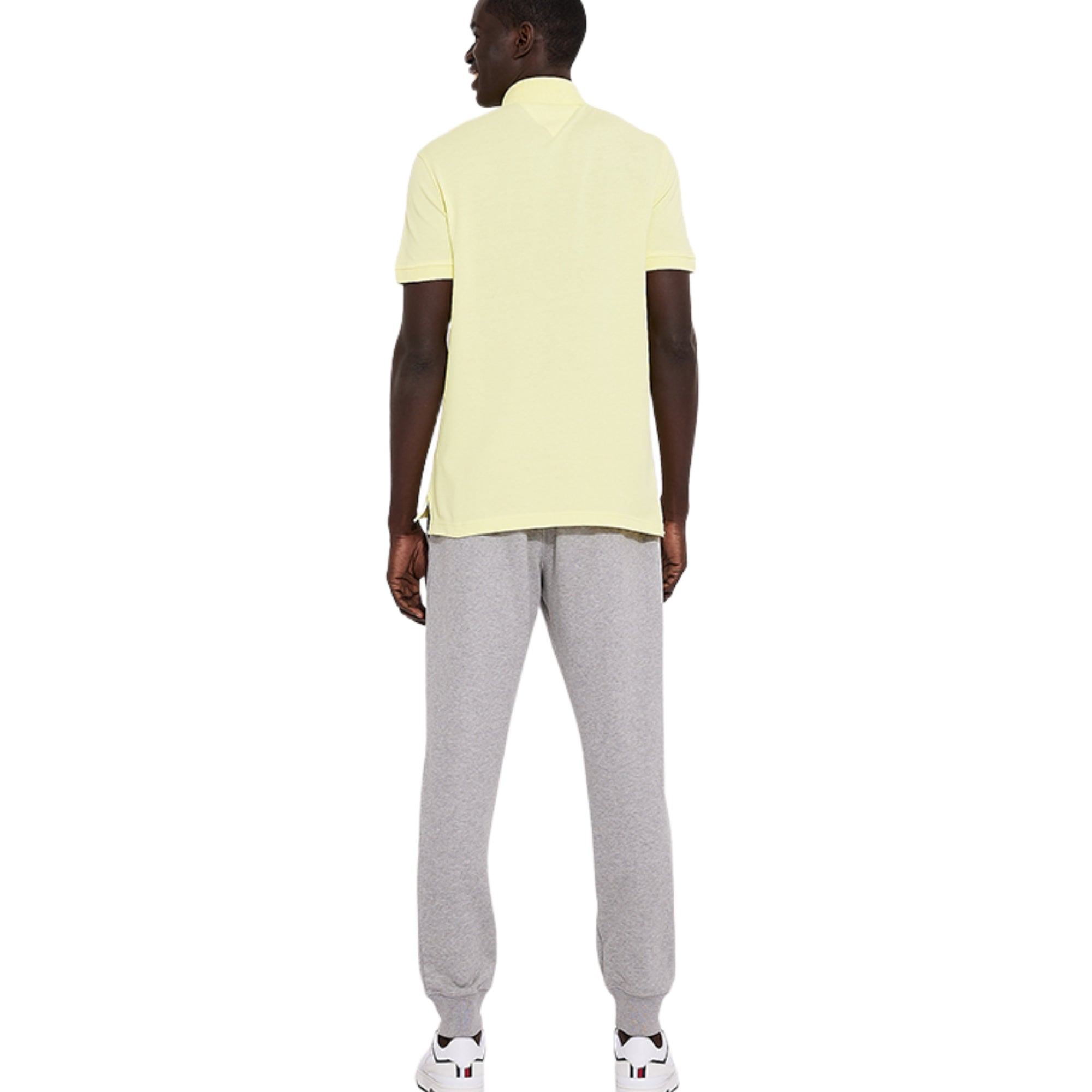 Tommy Hilfiger Men's Custom-Fit Polo Short Sleeve Yellow Shirt