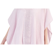 JM Collection Plus Size Lace-Trim Textured Poncho – Lilac Sky, Size - 1X