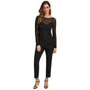 Donna Karan Women's Shimmer Burnout Sweater – Black, Size - M