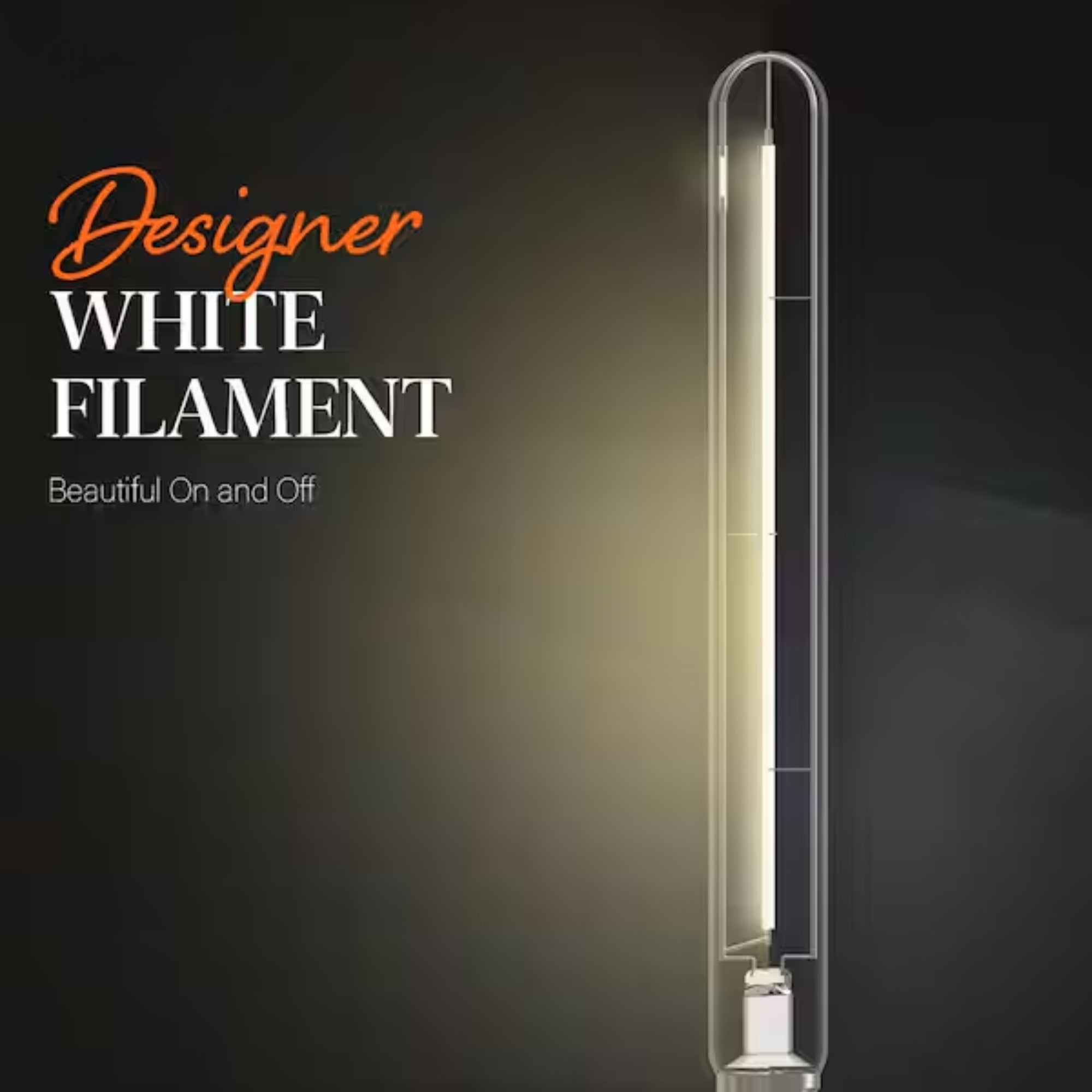 Feit Electric 60-Watt Equivalent T10XL Dimmable Vintage Edison LED Bulb – Soft White 2700K (Pack of 4)