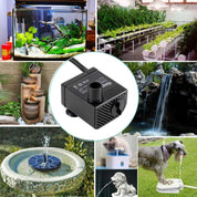 Hygger Ultra Quiet 53GPH Submersible Mini Water Pump – 3W, 2 Nozzles Included, for Aquariums – Black