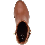 Calvin Klein Jallis 2 Women's Faux Leather Harness Ankle Boots – Brown, Size 8M