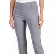 JM Collection Petite Rivet-Detail Capri Pants – Lunar Grey, Petite XS