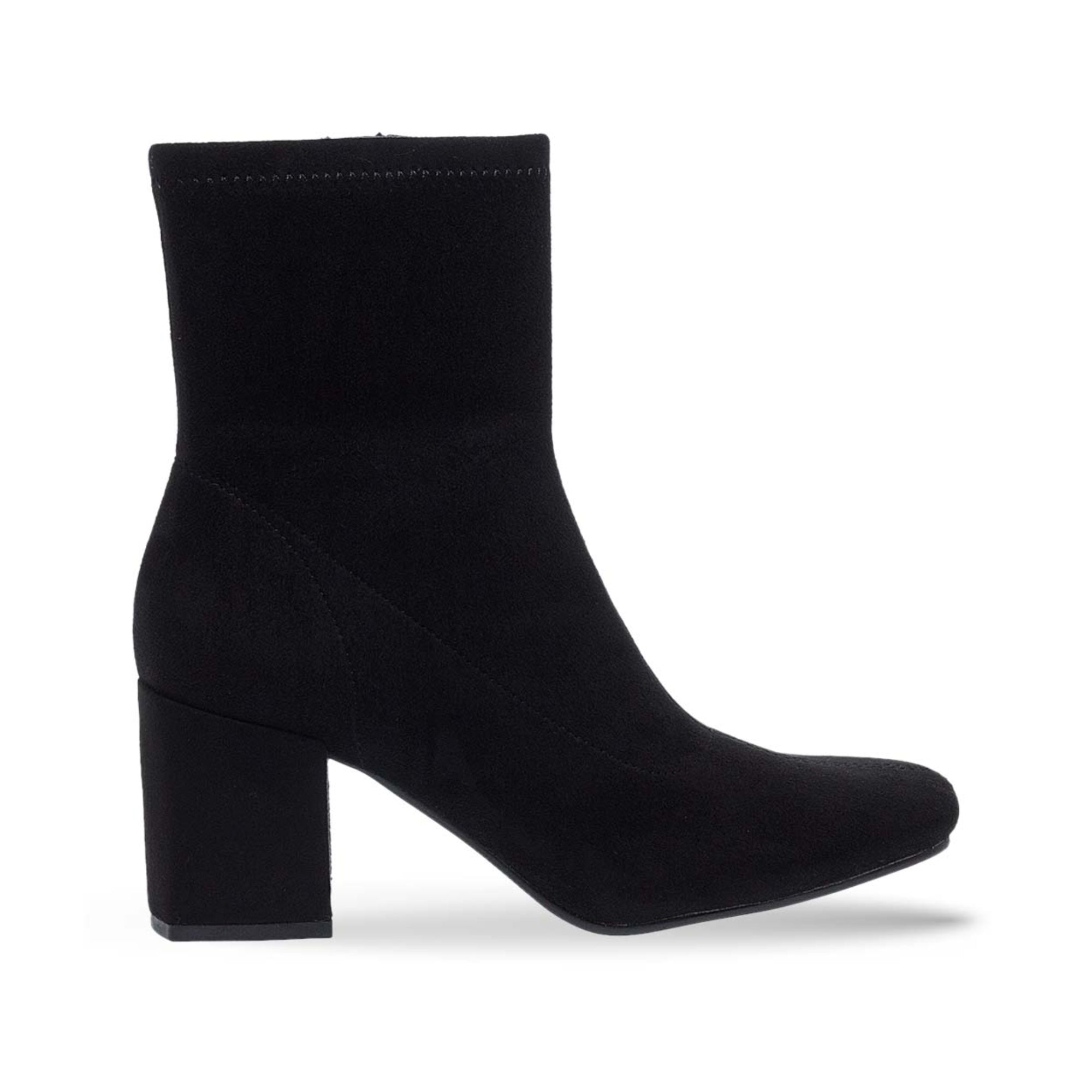 Wild Pair Iloise Pointed-Toe Block-Heel Dress Booties – Black Micro, Size 10M