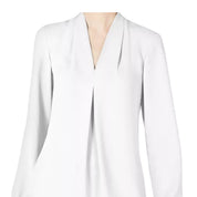 Bar III Women's Plus Size Inverted-Pleat Blouse – Lily (White), Size - M