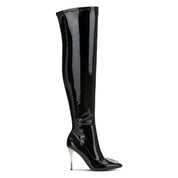I.N.C. International Concepts Women's Romina Knee-High Stiletto Heel Boots – Black, Size 5.5 M