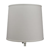 FenchelShades 14" x 16" x 14" Linen Cream Empire Lamp Shade – Off-White/Brass