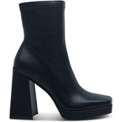 Beautee Women's Square Toe Block Heel Booties – Black, Size 8.5M