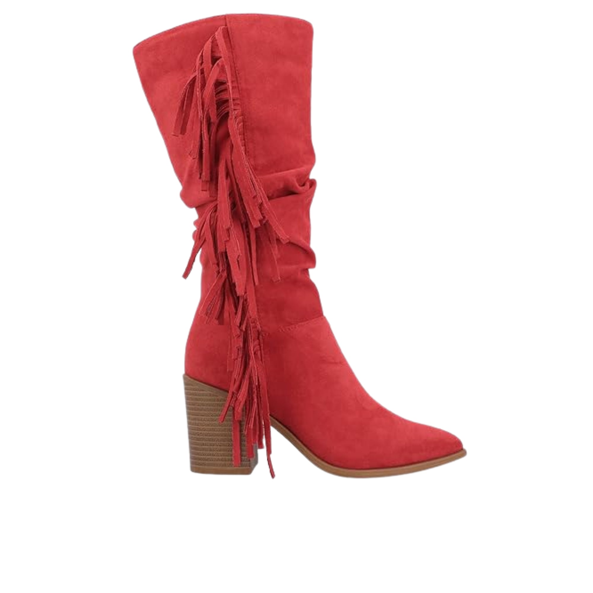 Women's Tru Comfort Foam Hartly Wide Calf Boot – Red, Size 9.5