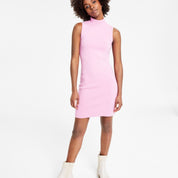 Bar III Women's High-Neck Sweater Dress – Lavender Suede, XS