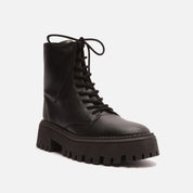 Arezzo Women's Maya Lug Sole Tractor Booties – Black, Size 6.5M