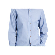 Bar III Men's Organic Cotton Collared Button-Down Shirt Blue Size - Small