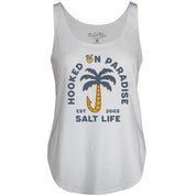 Hooked on Paradise Men's Tank Top White - Size Small