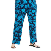 JM Collection Plus Size Elena Printed Wide-Leg Pants – Intrepid Blue Combo, 2X