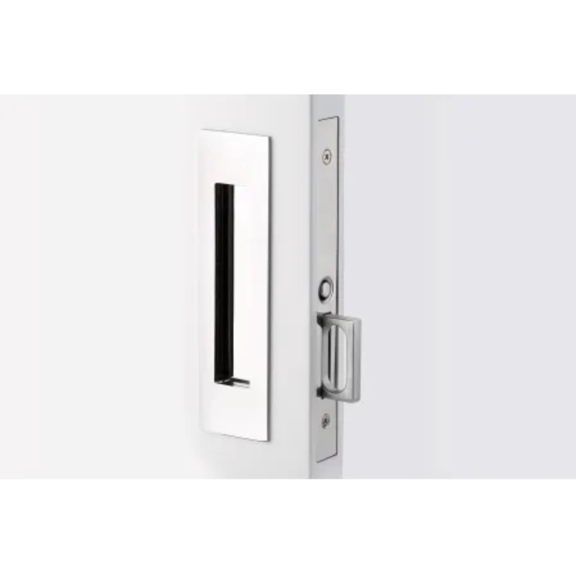 Emtek 2154 Narrow Modern Rectangular 7-1/4" Tall Passage Pocket Door Pull – Satin Nickel
