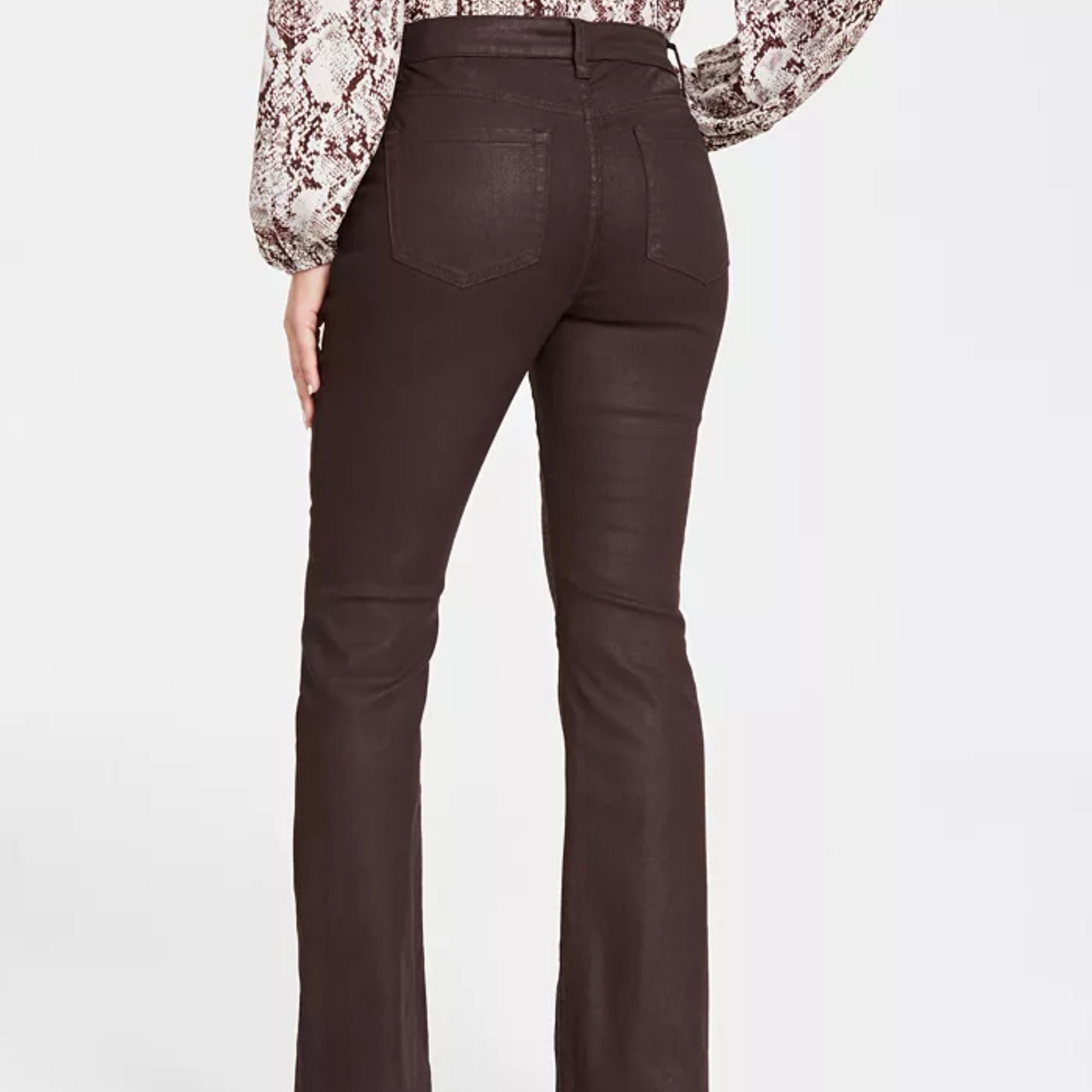 I.N.C. International Concepts Women's Mid-Rise Bootcut Jeans – Chicory Coffee, Size 4