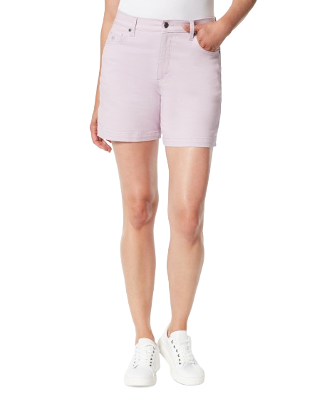 Women's Gloria Vanderbilt Light Purple Amanda Shorts - Size 14