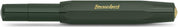Kaweco CLASSIC SPORT Fountain Pen – Green with 23-Carat Gold-Plated Steel Nib & Iridium Tip – Medium (M) Nib – Uses Ink Cartridges – 13 cm