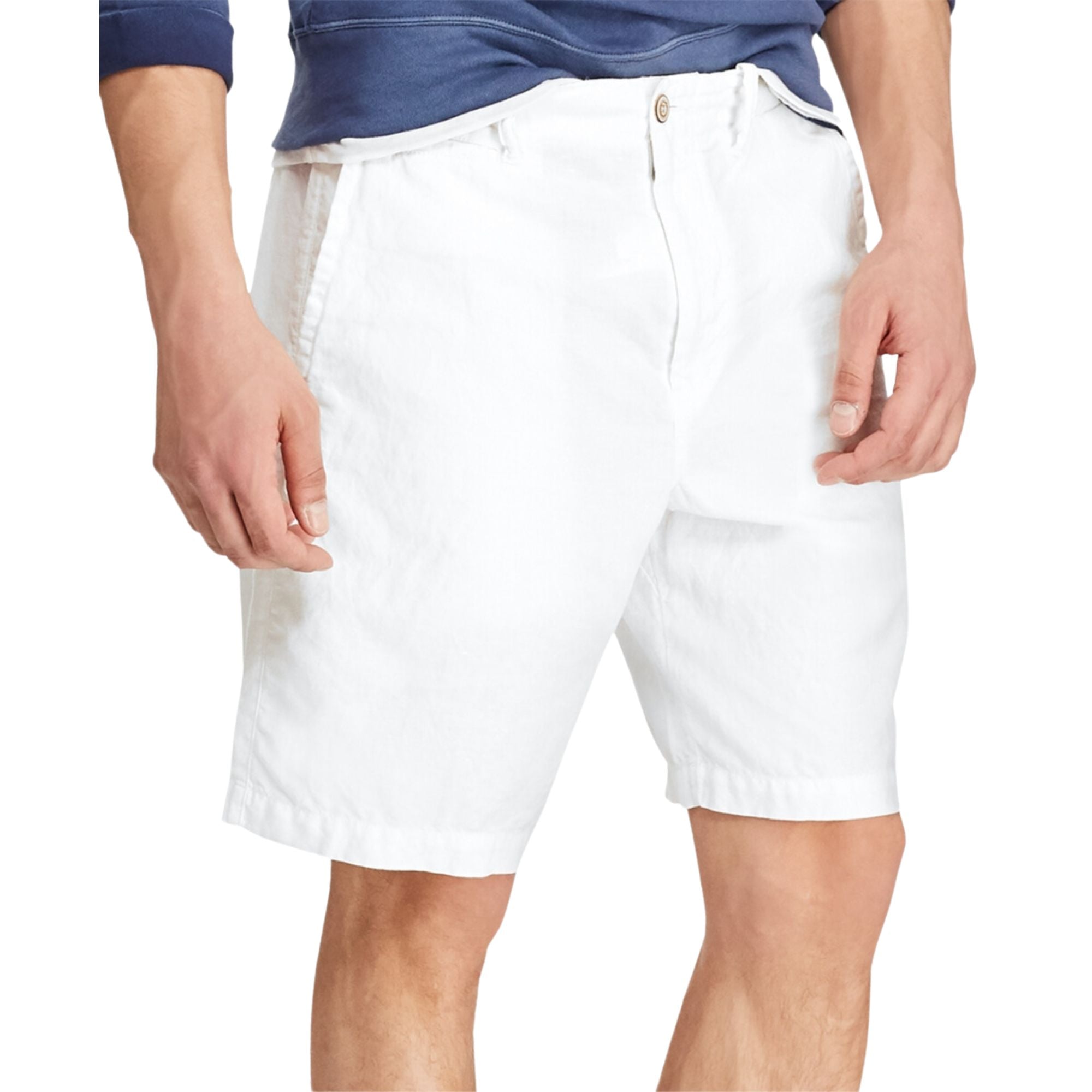 Polo Ralph Lauren Men's 8.5" Straight-Fit Linen Cotton Chino Shorts – Size 32